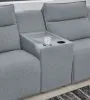 Ashley Furniture 65906S17 Ashley Furniture 65906S17 Modmax II - 3-Piece Power Reclining Sectional With LAF Press Back Power Chaise And Console - Salt And Pepper