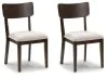 Ashley Furniture PCD607-07 Mallenette - Dining Upholstered Side Chair (Set of 2) - Merlot