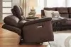 Ashley Furniture PCU1200118 Ashley Furniture PCU1200118 Bleckley - Power Reclining Loveseat With Console / Adjustable Headrest - Espresso