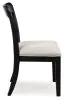 Ashley Furniture PCD824-01 Greddinton - Upholstered Dining Side Chair (Set of 2) - Black