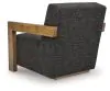 Ashley Furniture A3000799 Dorney - Accent Chair - Charcoal / Brown