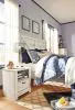 Ashley Furniture B331B10 Ashley Furniture B331B10 Bellaby - King Crossbuck Panel Bed - Whitewash
