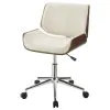 CoasterEveryday 800613 Addington - Upholstered Adjustable Office Desk Chair - Ecru