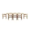 New Classic 60-G5511-9SW New Classic 60-G5511-9SW Wesley - Patio 9 Piece Dining Set Table & 8 Chairs - White