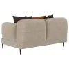 Coaster Fine Furniture 509412 Jade - Chenille Upholstered Sculpted Track Arm Loveseat - Latte