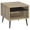 Coaster Fine Furniture 701038-S2 Welsh - 2 Piece Coffee And End Table Set - Distressed Pine