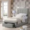 Intercon UB-BR-KCYTWN-SMK-C Intercon UB-BR-KCYTWN-SMK-C Kaycee - Twin Storage Bed - Smoke