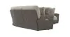 Jackson Furniture Industries 627/46/45/48/44/47/28-29 Rendezvous - 5 Piece Modular Sectional With 3 Reclining Seats & Castered Cocktail Ottoman - Umber