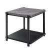 New Classic T4138-3P-DGY Linea - 3 Piece Occasional Set (1 Coffee & 2 End Tables) - Dark Gray
