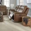 Liberty Furniture 7016CN-33P Collins - Sofa P3 & ZG - York Chestnut