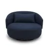 Liberty Furniture 708-ACH15-N Haley - Upholstered Swivel Cuddler Chair - Midnight