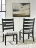Benchcraft® D858-02 Benchcraft® D858-02 Ridgester - Dining Upholstered Side Chair (Set of 2) - Beige / Black