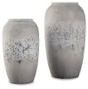 Ashley Furniture A2000110 Dimitra - Vase Set (Set of 2) - Brown / Cream