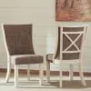 Ashley Furniture D647-02 Bolanburg - Dining UPH Side Chair (Set of 2) - Lattice Back - Brown / Beige