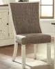 Ashley Furniture D647-02 Bolanburg - Dining UPH Side Chair (Set of 2) - Lattice Back - Brown / Beige