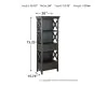 Ashley Furniture D736-76 Tyler Creek - Display Cabinet - Black / Gray
