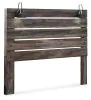 Ashley Furniture B211-58 Drystan - King Panel Headboard - Brown / Beige