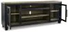 Ashley Furniture W989-68 Foyland - XL TV Stand w/Fireplace Option - Black / Brown