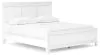 Ashley Furniture B680/31/36/46/56/58/94 Ashley Furniture B680/31/36/46/56/58/94 Fortman - 6 Pc. - Dresser, Mirror, Chest, California King Panel Bed - White