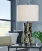 Ashley Furniture L235684 Ellford - Poly Table Lamp - Black / Brown / Cream