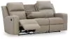 Ashley Furniture 6330789 Lavenhorne - Rec Sofa W/Drop Down Table - Pebble