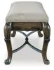 Ashley Furniture D947-00 Maylee - Upholstered Storage Bench - Dark Brown