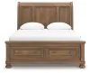 Ashley Furniture PCB779B4 Ashley Furniture PCB779B4 Feddinger - Queen Storage Sleigh Bed - Medium Brown