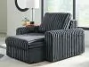 Ashley Furniture PC8680515P Ashley Furniture PC8680515P HamlinBay - Power Gliding Chaise - Gunmetal