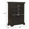 Pulaski Furniture P012124 Caldwell - 6 Drawer Chest - Deep Brown