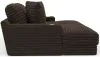 Jackson Furniture Industries 3045/75/76-09 Jackson Furniture Industries 3045/75/76-09 Comfrey - 2 Piece Double Wide Chaise - Chocolate