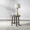 Liberty Furniture 406-OT1024 Modern Farmhouse - Splay Leg Round End Table - Dusty Charcoal