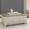 Liberty Furniture 652-OT1011 Farmhouse Reimagined - Storage Trunk - Antique White / Chestnut Tops