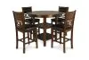 New Classic D1701-52S-BRN New Classic D1701-52S-BRN Gia - 5 Piece Round Counter Dining Set - Brown