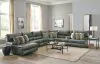 Jackson Furniture Industries 43/62/64/68/65/69/67-28 Jackson Furniture Industries 43/62/64/68/65/69/67-28 Como - 7 Piece Italian Leather Match Manual Reclining Sectional With 2 Reclining Seats And LSF Chaise - Steel