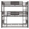 CoasterElevations 460394T Rogen - Metal Twin Triple Bunk Bed - Dark Bronze