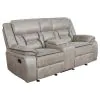 CoasterEveryday 651351-S2 Greer - 2 Piece Upholstered Reclining Sofa Set - Taupe