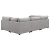 CoasterElevations 551511-S4B Cambria - 4 Piece Upholstered Modular Sectional Sofa - Gray