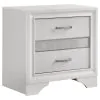 Coaster Fine Furniture 205110KW-S4 Miranda - 4 Piece California King Bedroom Set - White