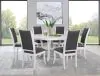 Coaster Fine Furniture 109330 Judd - Round Dining Wood Table With Shelf - Pearl White