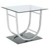 Coaster Fine Furniture 704988-S3 Danville - 3 Piece Glass Top Coffee And End Table Set - Chrome