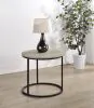 Coaster Fine Furniture 736047 Lainey - Round Occasional Side End Table - Distressed Pine