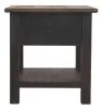 Ashley Furniture T736-3 Tyler Creek - Rectangular End Table - Grayish Brown / Black