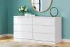 Ashley Furniture EB9630-231 Onita - Six Drawer Dresser - White