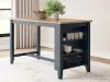 Ashley Furniture D399-13 Ashley Furniture D399-13 Gesthaven - Rectangular Dining Room Counter Table - Natural / Blue