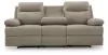 Ashley Furniture PC9140589 Side-Swipe - Reclining Sofa With Drop Down Table - Mocha