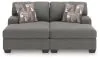 Ashley Furniture PC48405S4 Ashley Furniture PC48405S4 Clarington - 2-Piece Super Chaise - Greystone