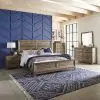 Liberty Furniture 384-BR-QPBDMCN Liberty Furniture 384-BR-QPBDMCN Ridgecrest - 5 Piece Bedroom Set (Queen Panel Bed, Dresser & Mirror, Chest, Nightstand) - Cobblestone