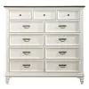 Liberty Furniture 417-BR32 Liberty Furniture 417-BR32 Allyson Park - 11 Drawer Chesser - Wirebrushed White / Charcoal