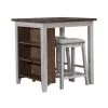 Liberty Furniture 942TT-CD-3CTS Liberty Furniture 942TT-CD-3CTS Brook Creek - 3 Piece Counter Set - White / Wood Tone Tops