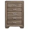 CoasterEveryday 204195 Kauffman - 5-Drawer Bedroom Chest - Washed Taupe